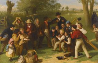 John Morgan, R.B.A. - The Fight (The Cricket Match)