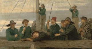 John Morgan, R.B.A. - The Men That Man The Lifeboat