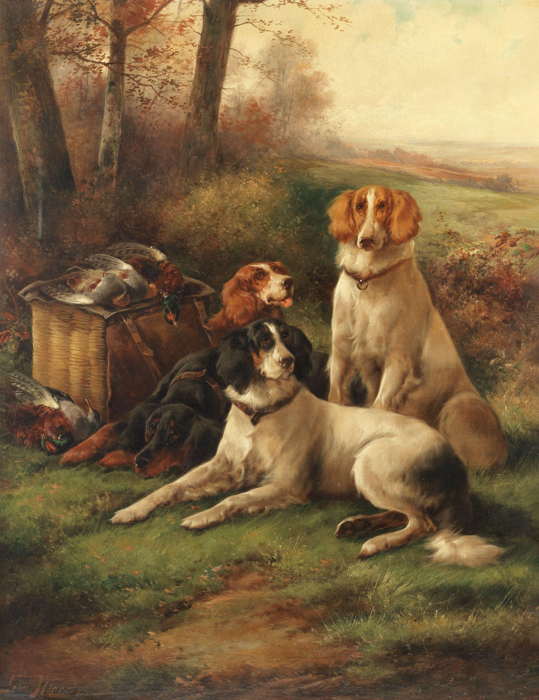John Morris - Game And Gundogs; A Pair Both 91.5 X 71.1Cm (36 X 28In). (2)