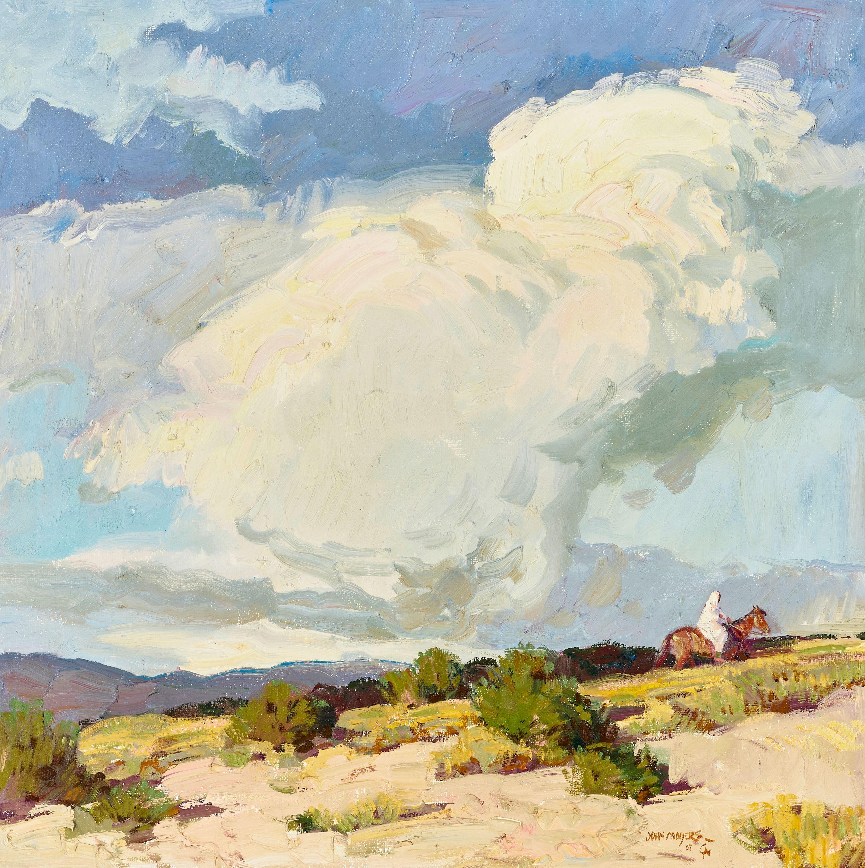 John Moyers - Monsoon Season 30 x 30 in. framed 36 1/2 x 36 1/2 in.