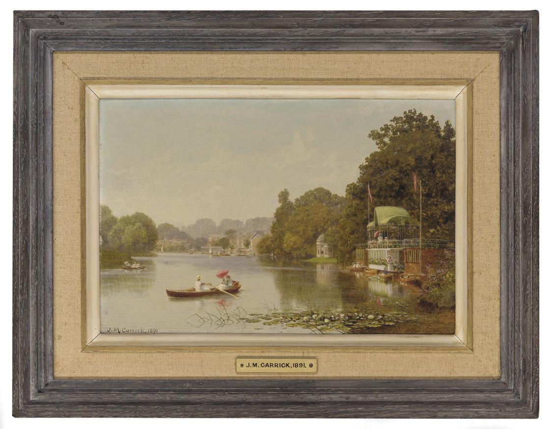 John Mulcaster Carrick - Boating, Hampton on Thames