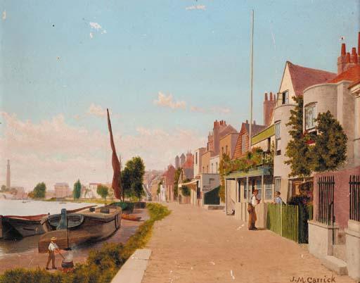 John Mulcaster Carrick - Strand on the Green, Chiswick