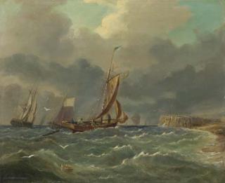 John Mundell - Rough Seas; Shipping off the Coast