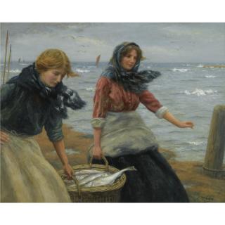 John N. Mcghie R.S.A., R.S.W. - Fishergirls