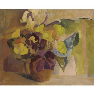 John Napper - Clematis And Evening Primrose