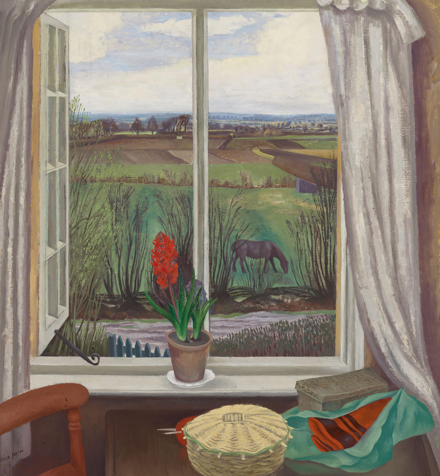 John Nash, R.A. - A Window In Bucks