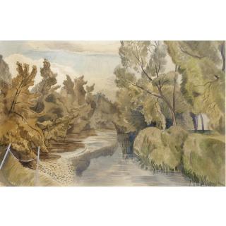 John Nash R.A. - Alders On The Stour