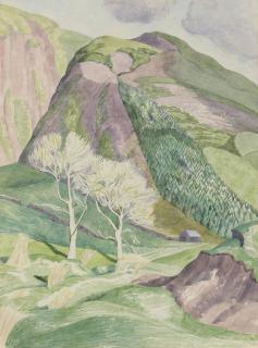 John Nash, R.A. - Hills near Kintail, Scotland