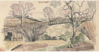 John Nash, R.A. - Landscape With Trees