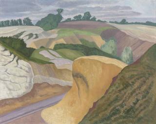 John Nash, R.A. - Lane through a quarry