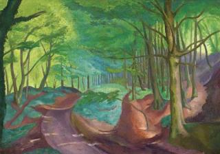John Nash, R.A. - Path through the woods