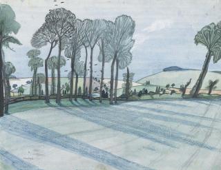 John Nash, R.A. - Spring Landscape