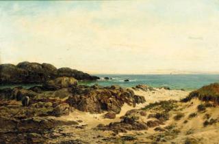 John Nesbitt - Gathering seaweed, Iona