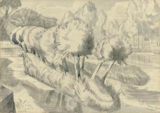 John Northcote Nash, R.A. - Boxted Millpool