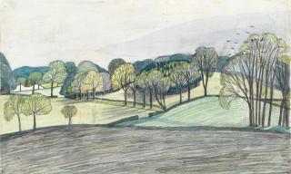 John Northcote Nash R.A. - Spring Landscape, Iver Heath
