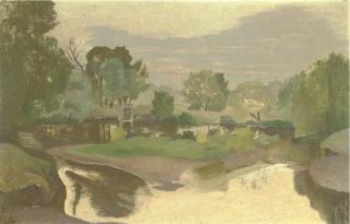 John Northcote Nash, R.A. - The Mill Pond