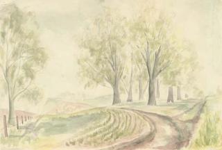 John Northcote Nash, R.A. - Trees at Gaddesden Lane, Hertfordshire