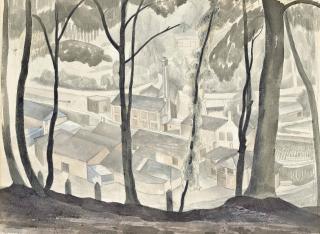 John Northcote Nash - Factory Scene