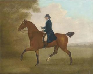 John Nott Sartorius - A gentleman on a chestnut hunter