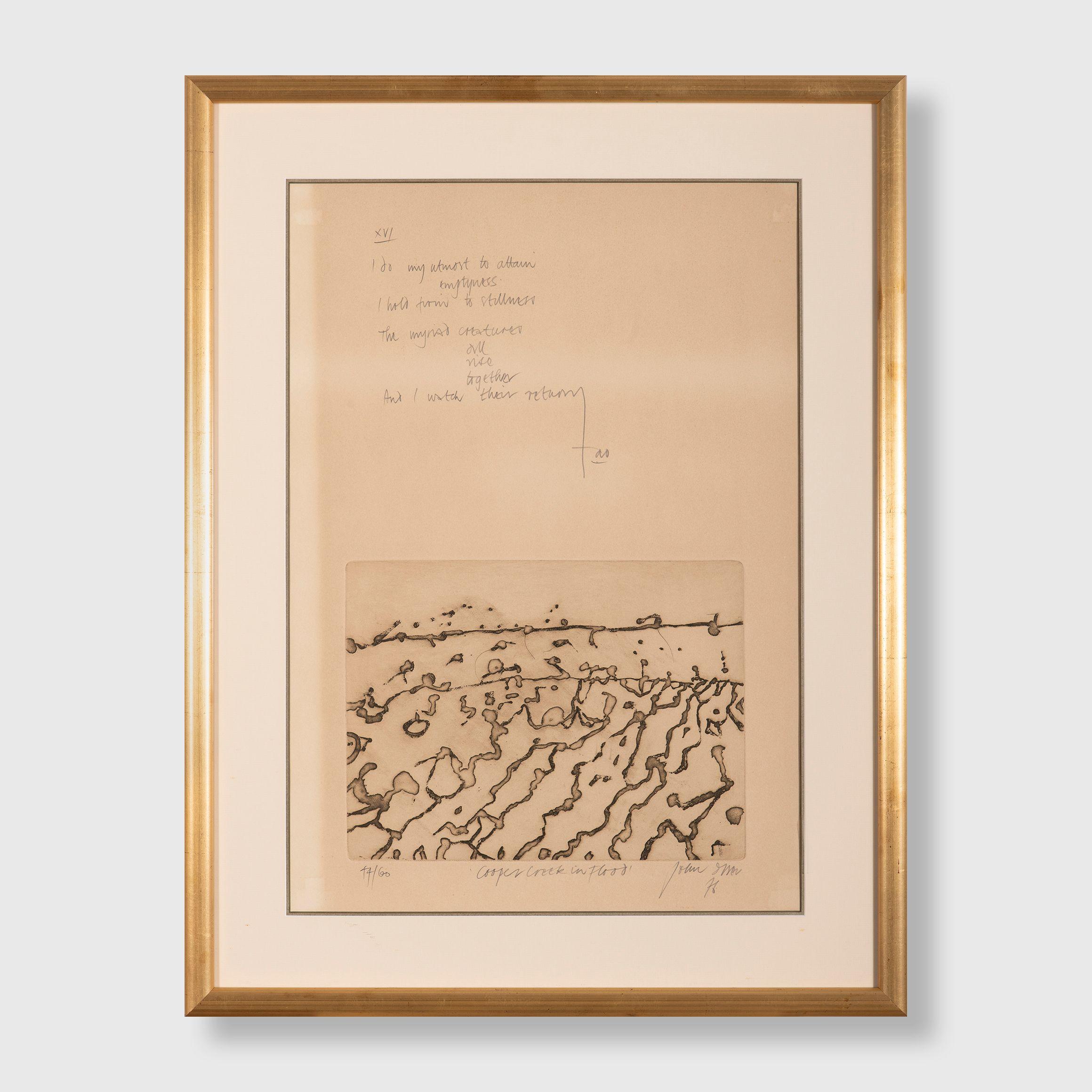 John Olsen - Cooper Creek in Flood, 1976 (sheet)