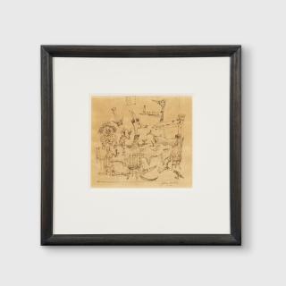 John Olsen - Menu Cover, 1994