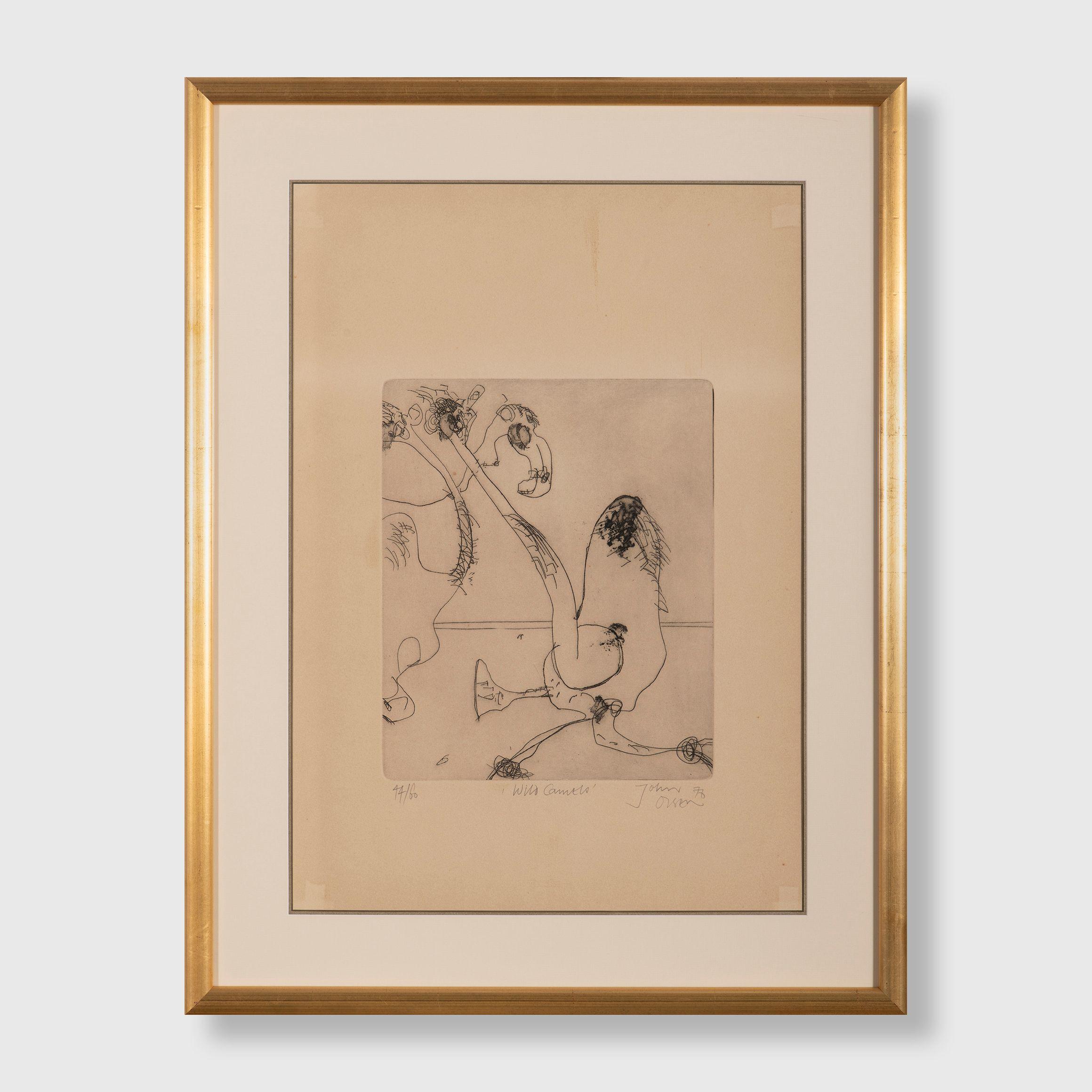 John Olsen - Wild Camels, 1976 (sheet)