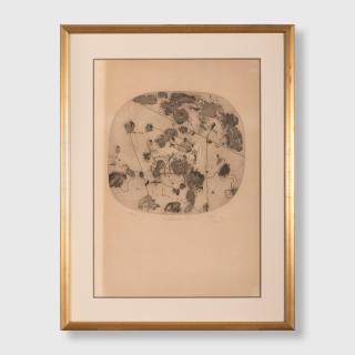 John Olsen - Wildflowers and Storm, 1976 (sheet)