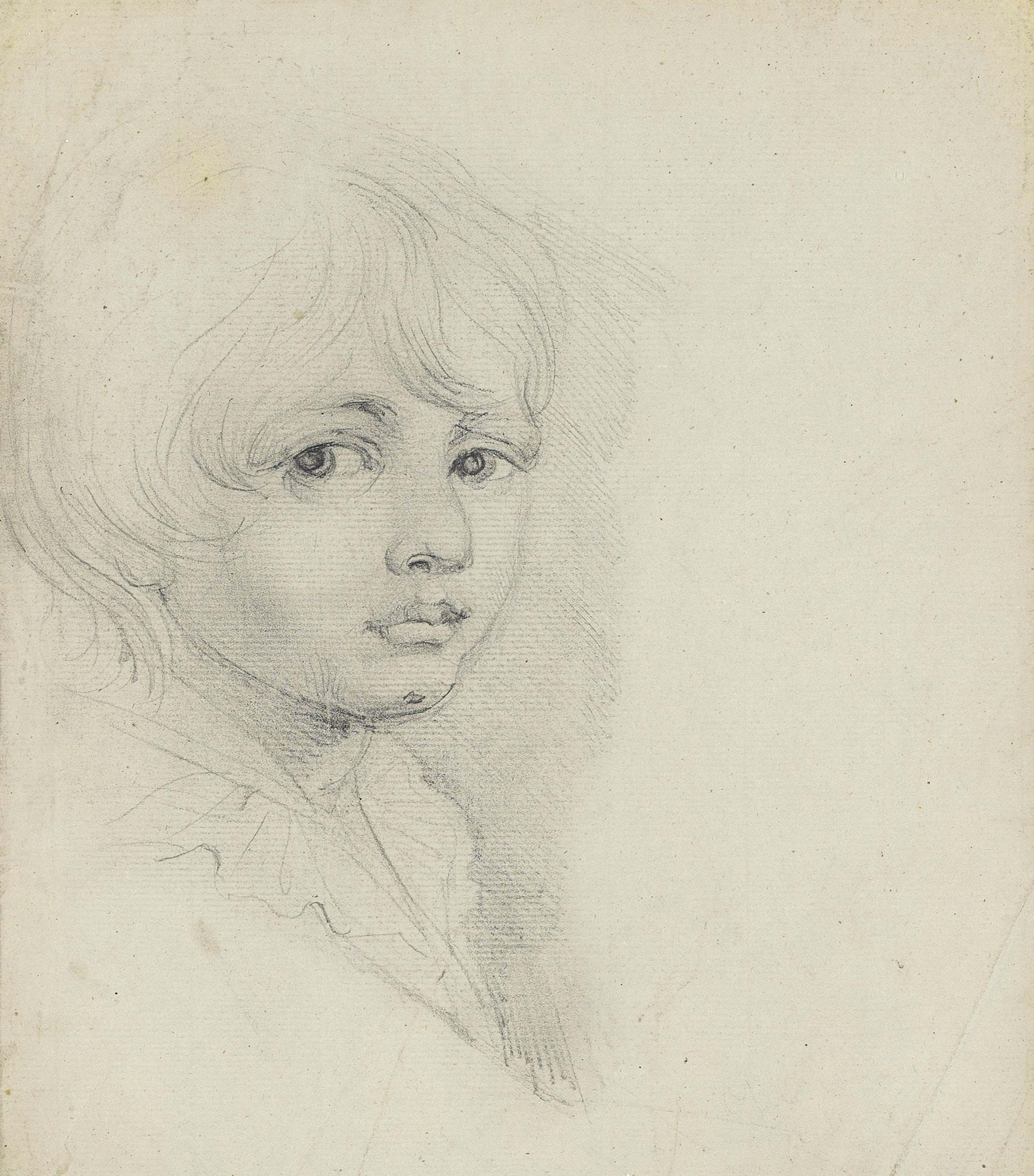 John Opie, R.A. - Portrait of George Cruikshank, bust-length