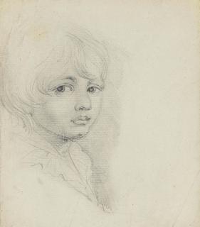 John Opie, R.A. - Portrait of George Cruikshank, bust-length