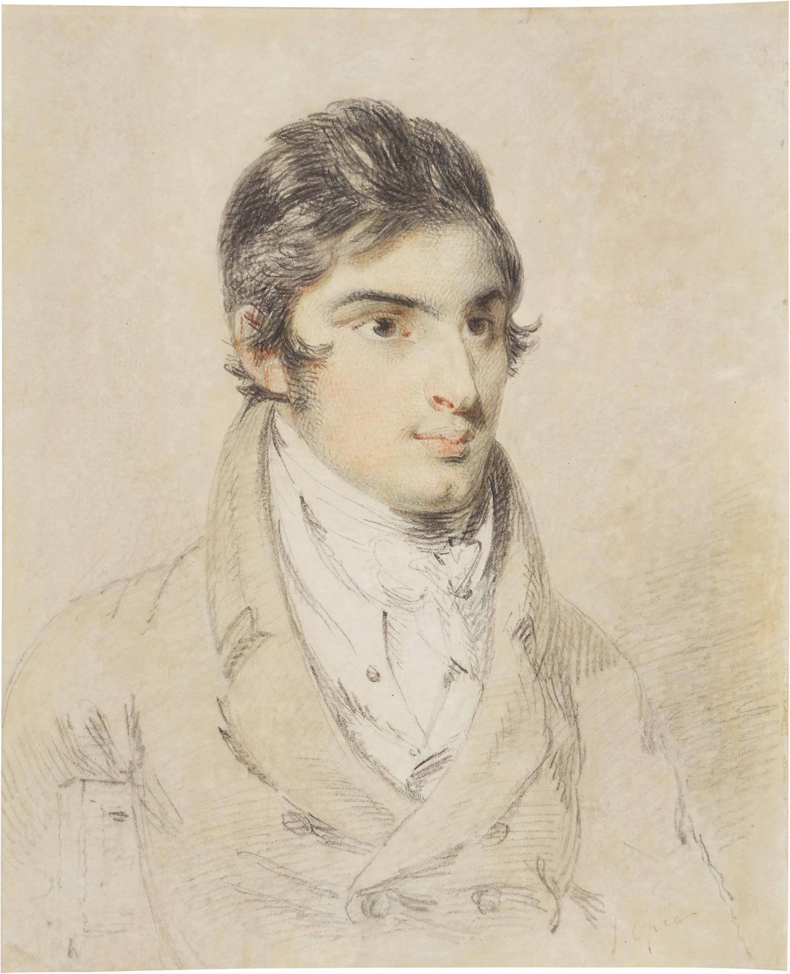 John Opie, R.A. - Portrait of Thomas Girtin (1775-1802)