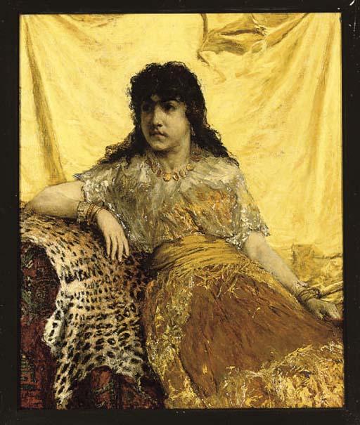 John P. Burr, R.B.A., A.R.W.S. - An odalisque