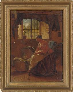 John P. Burr - A young mother and sleeping child