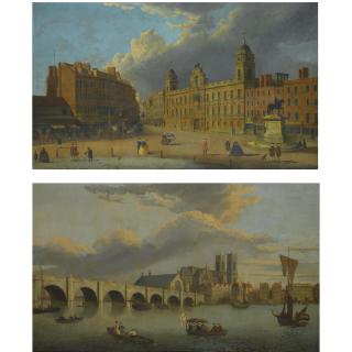 John Paul - London, A View Of Northumberland House; London, A View Of Westiminster Bridge And Abbey From The Thames