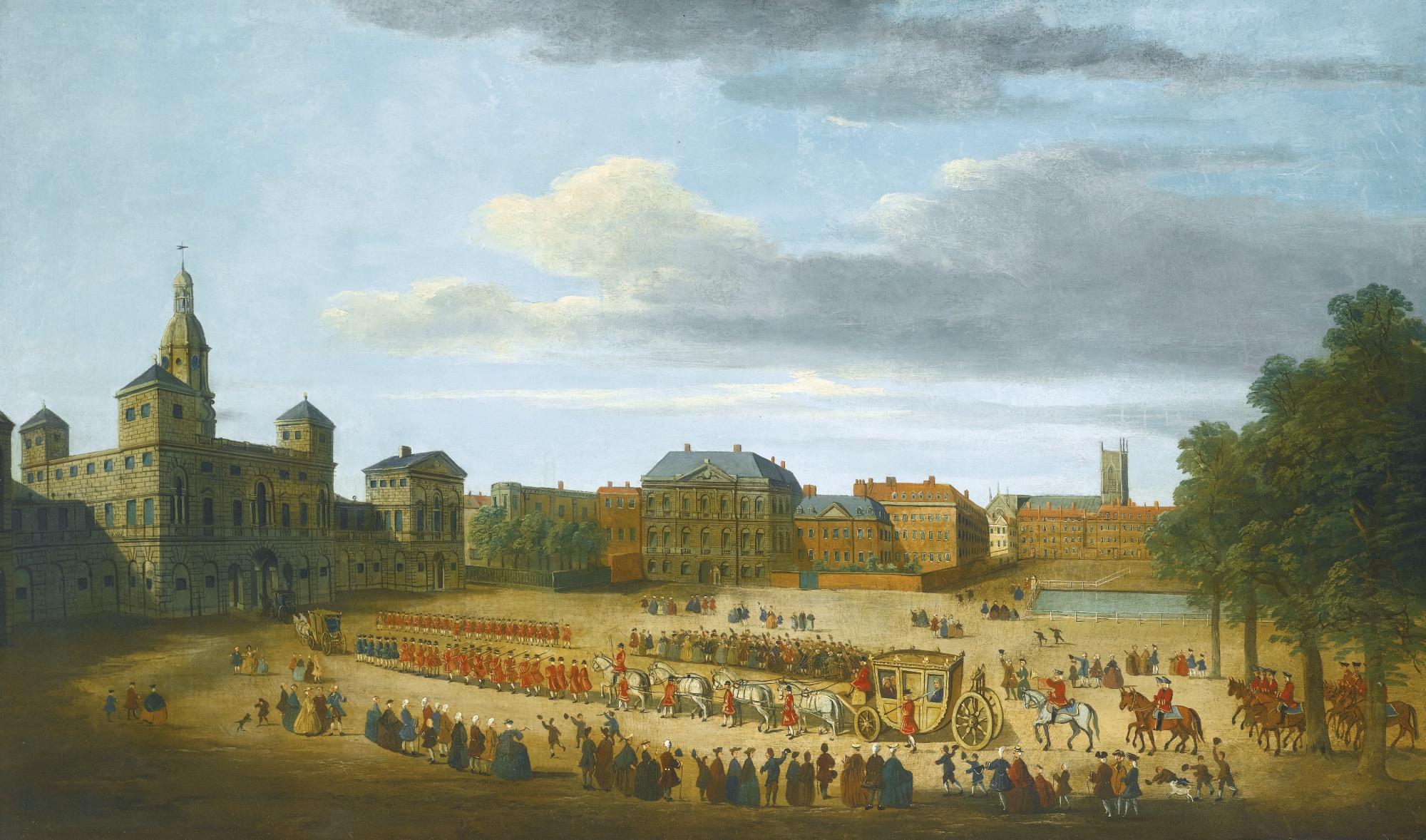 John Paul - View Of Horse Guards Parade, London, With A Royal Procession