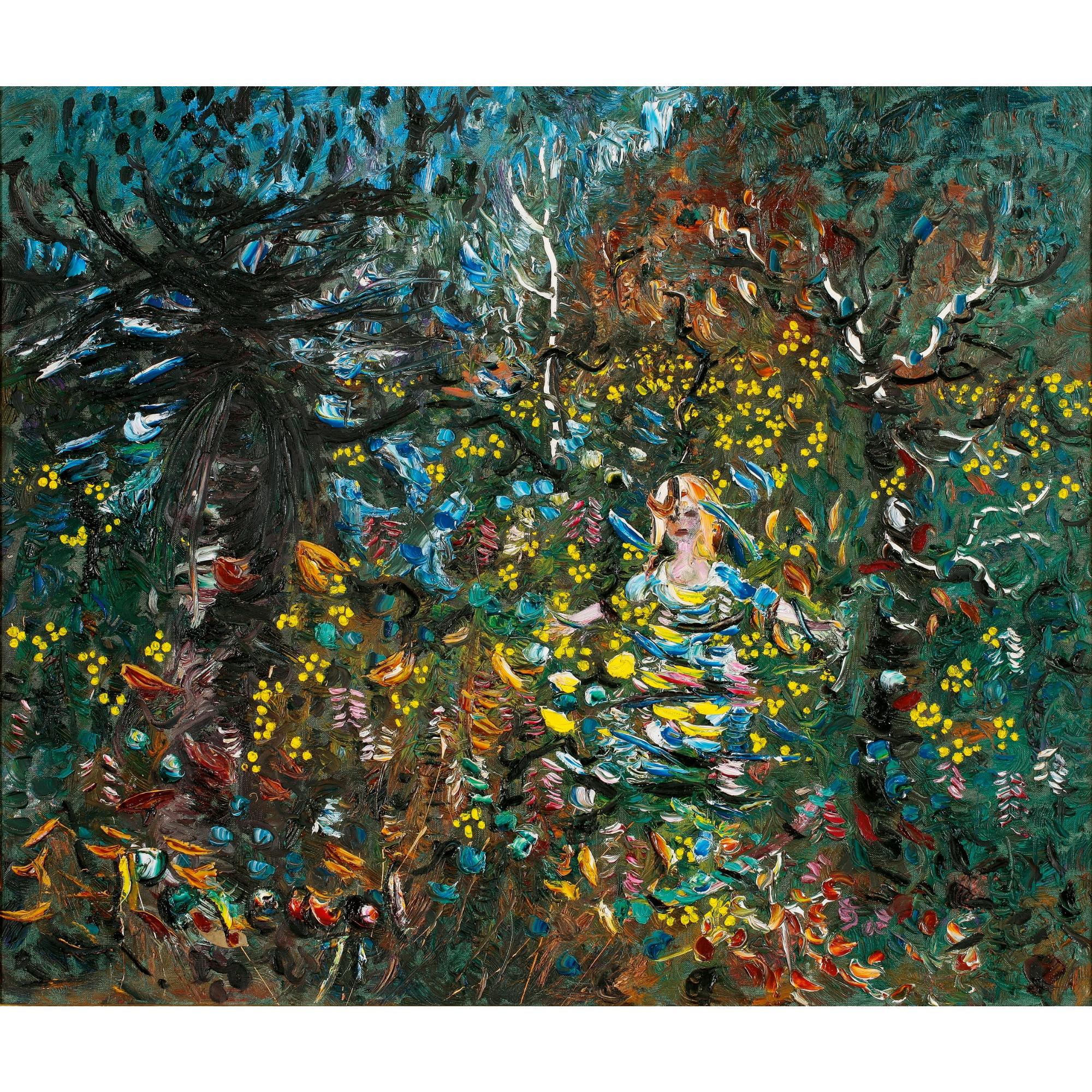 John Perceval - Australian  Lady In The Wattle (Grampians)
