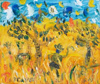 John Perceval - Farmer and Cow