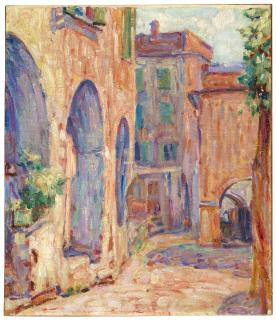 John Peter Russell - A street in Portofino