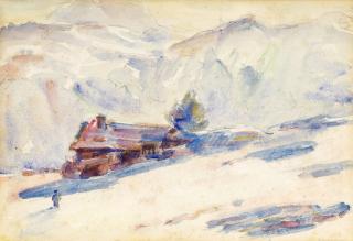 John Peter Russell - Alpine landscapes in winter