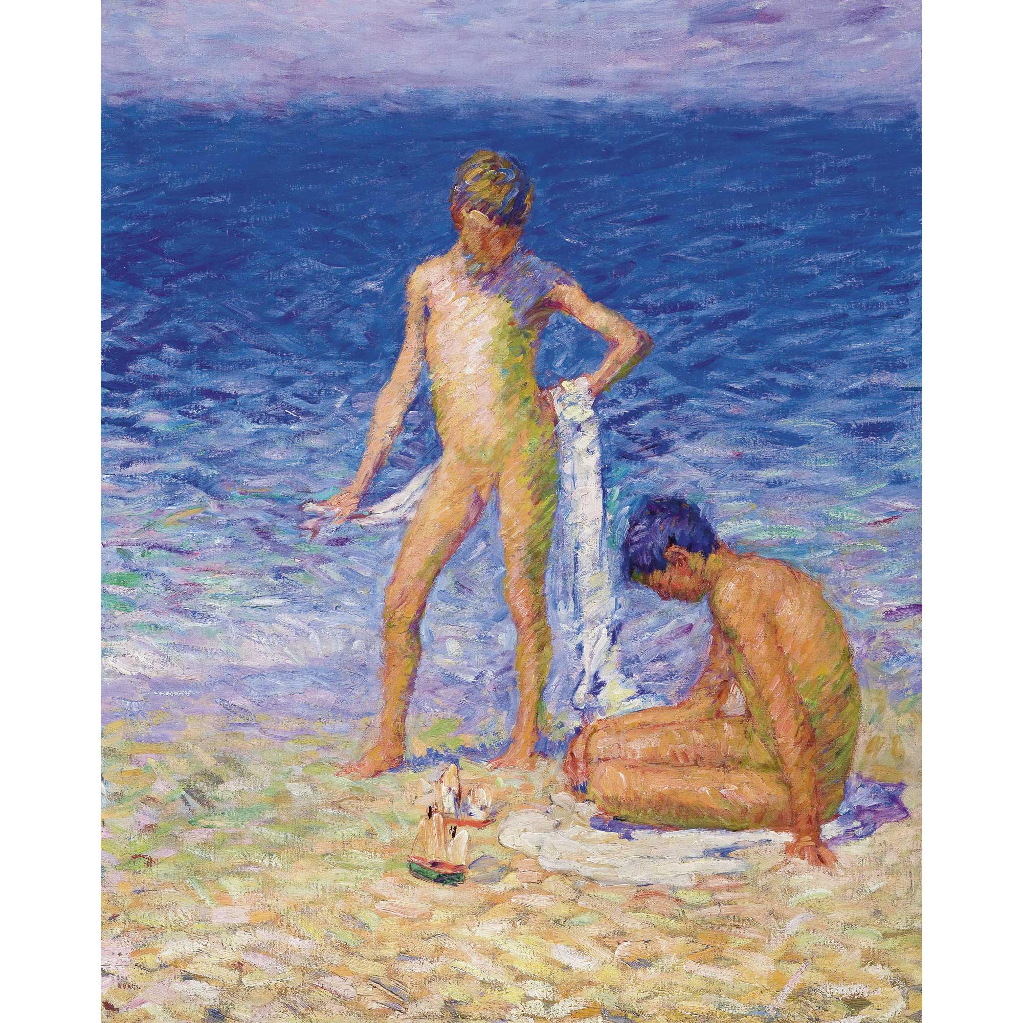 John Peter Russell - Australian Boys On The Beach, Belle-Ile