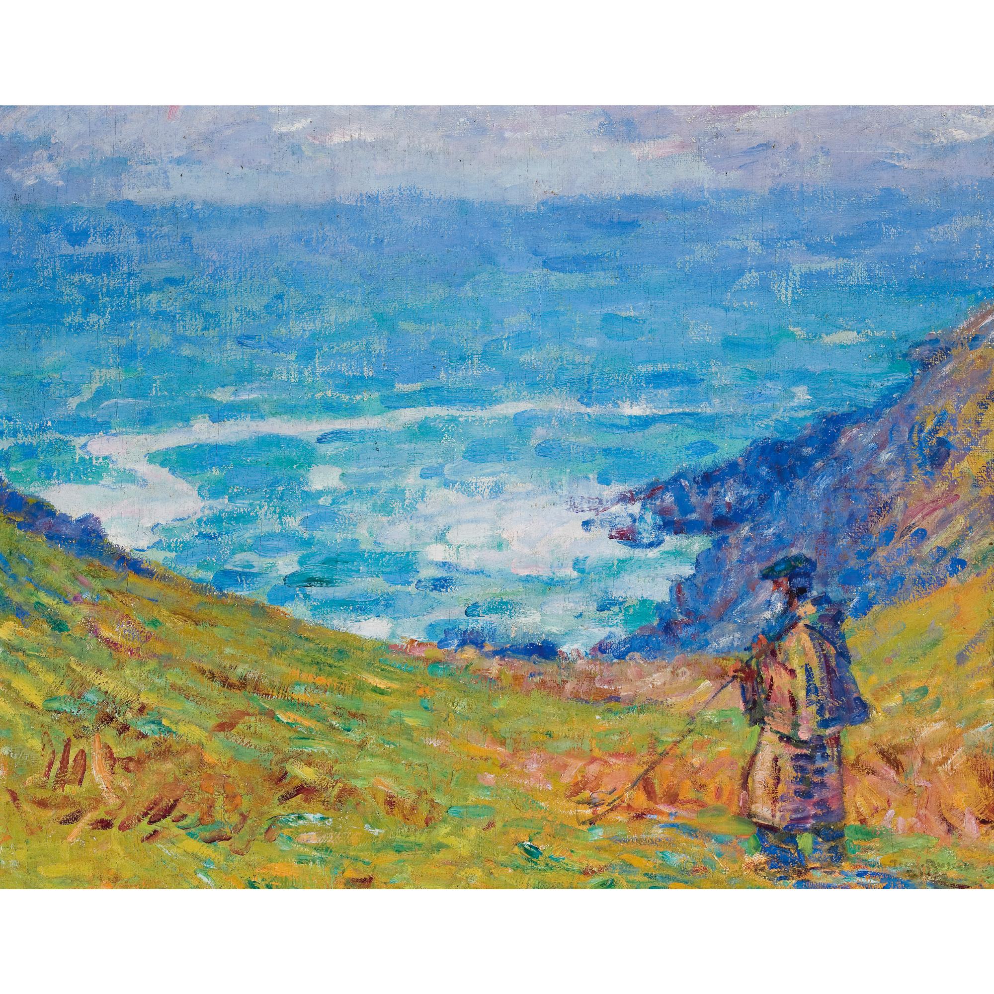 John Peter Russell - Australian Pêcheur Sur Falaise