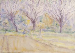 John Peter Russell - Cagnes, April Cherry Blossoms