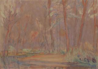John Peter Russell - Sunset in the woods