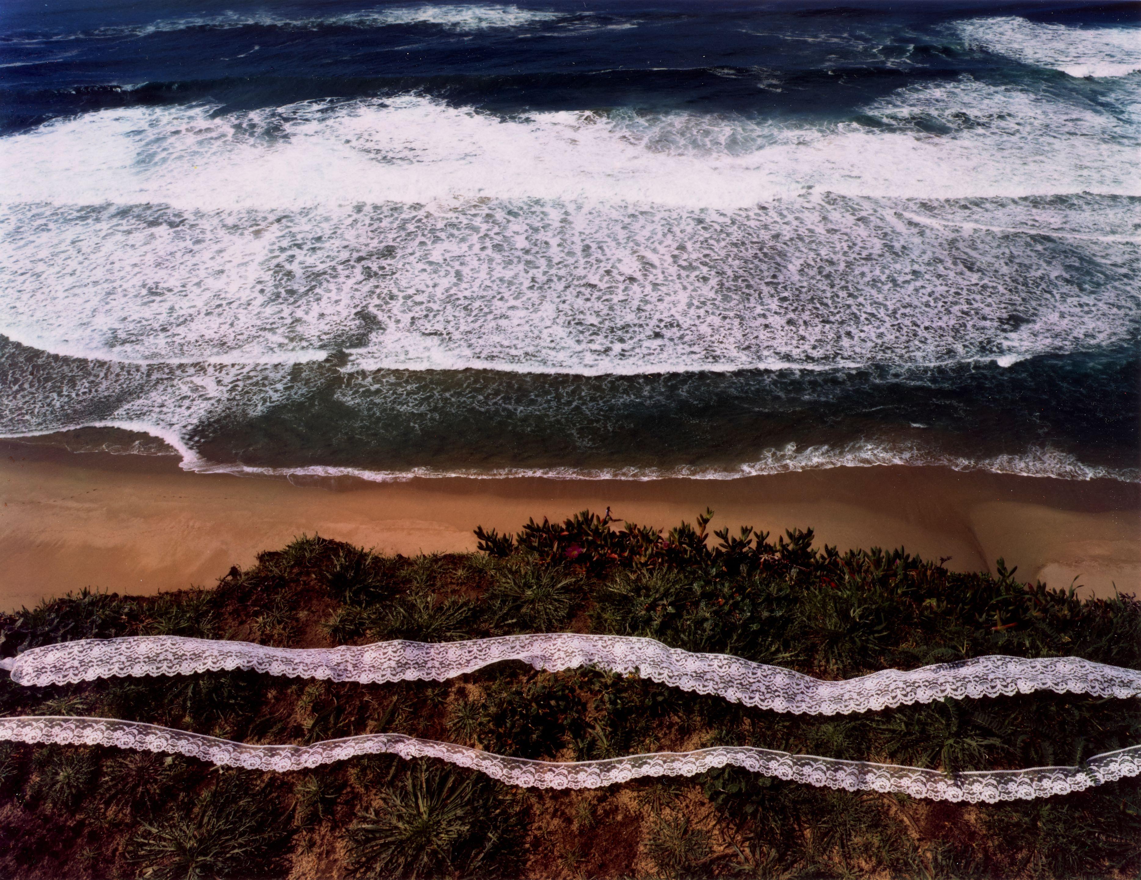 John Pfahl - \'Wave, Lave, Lace, Pescadoero Beach, California\' (from \'Altered Landscapes\')