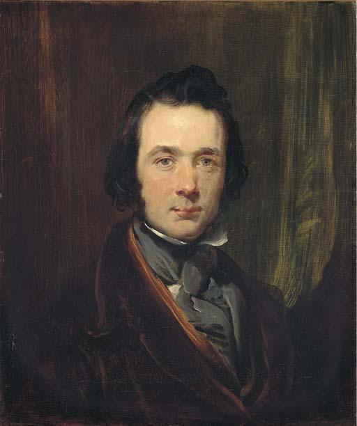 John Phillip, R.A. - Self Portrait In A Cravat, Half-Length