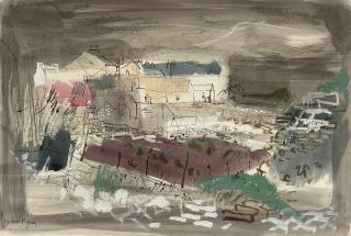 John Piper, C.H. - Back Garden, Portland