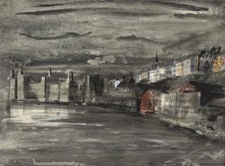 John Piper, C.H. - Caernarvon Castle, Wales