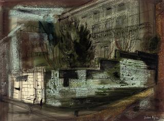 John Piper, C.H. - Corner Wall in Cowes