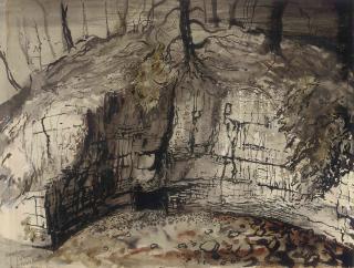 John Piper, C.H. - Entrance to Yordas Cave