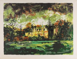 John Piper C.H. - Ettington Park, Plate II from Victorian Dream Palaces