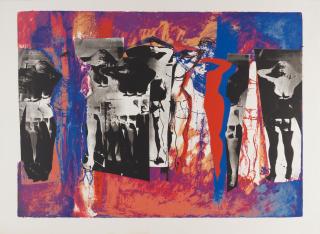 John Piper C.H. - Eye and Camera: Multifigure; Eye and Camera: Claret and Blue